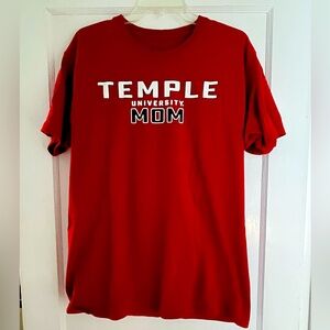 Temple University Mom T shirt L